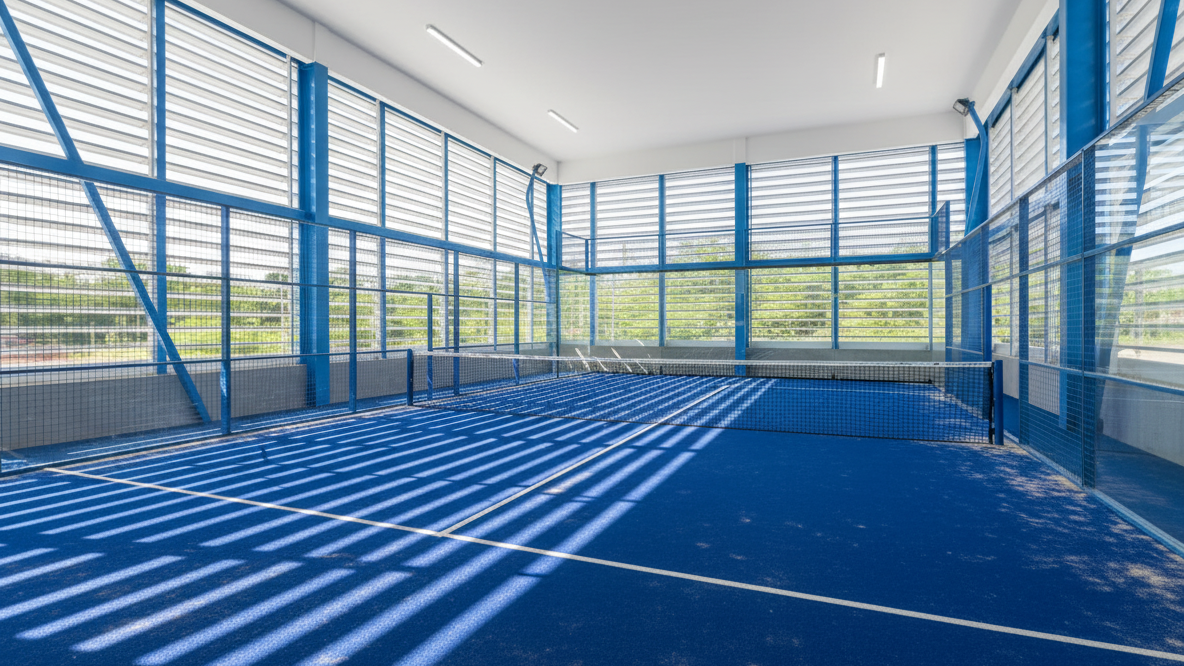 Ilustrasi fasad vertikal modern (sistem Atap Lovera) sebagai inspirasi sun shading.