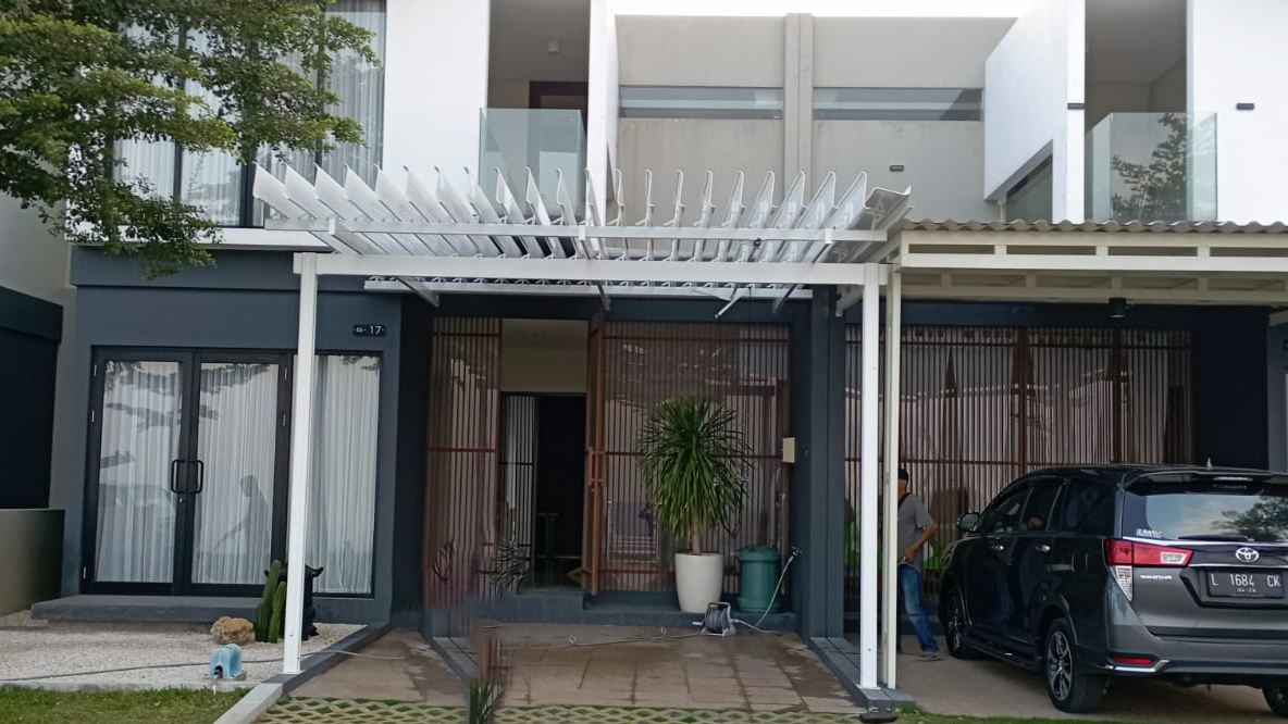 Kanopi buka tutup untuk garasi