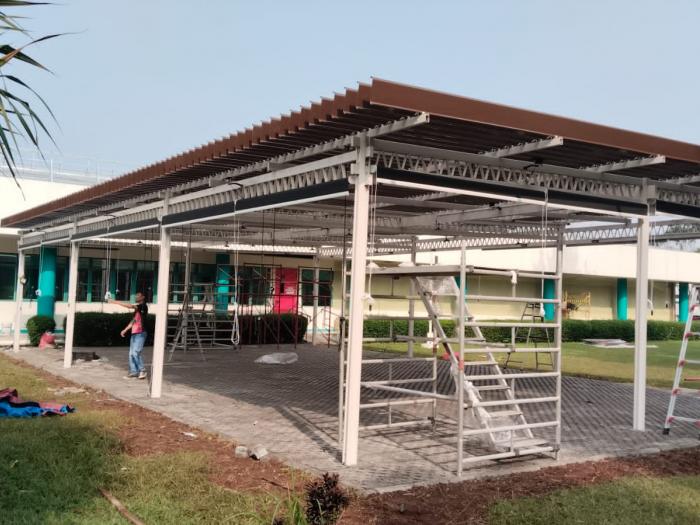 Atap Buka Tutup Aluminium Lovera